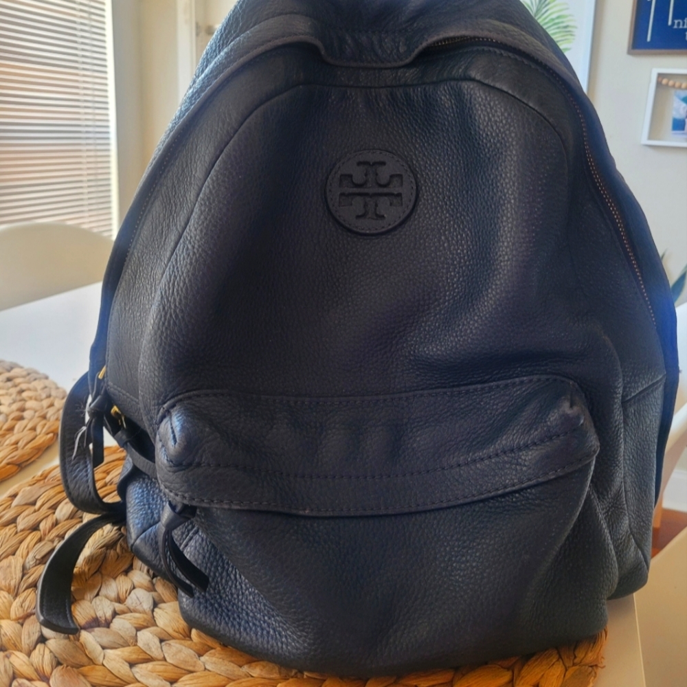 Tory burch  pebbled  leather back pack